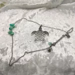 Kame house – collier totem tortue en amazonite