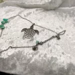 Kame house – collier totem tortue en amazonite