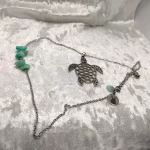 Kame house – collier totem tortue en amazonite