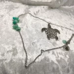 Kame house – collier totem tortue en amazonite