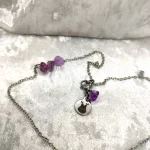 Pourpre Lucide – Collier goutte d’améthyste